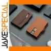 Genuine Leather RFID Pop Up Wallet for Men