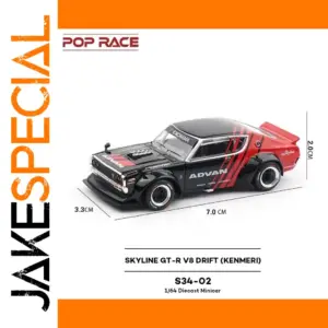Pop Race 1:64 GT-R V8 Drift Diecast Model