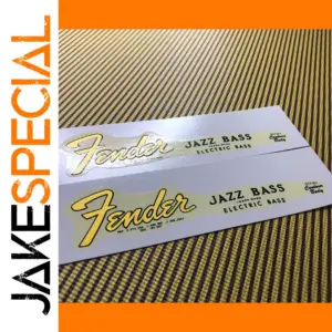 2 Pcs Fender Jazz Bass Headstock Stickers