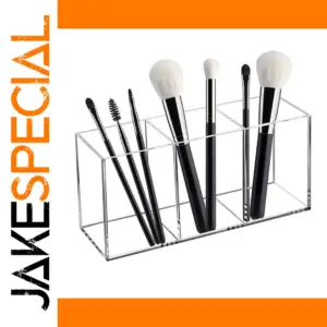 Clear Acrylic Makeup Brush Organizer Case