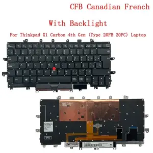 Lenovo Thinkpad X1 Carbon 4th Gen Keyboard 23 7cb908cb no logo