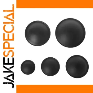 Set of 2 Speaker Dust Caps in Black