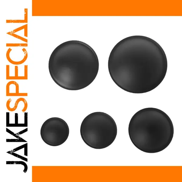 Set of 2 Speaker Dust Caps in Black