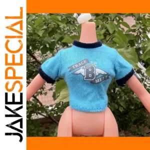 Athletic Blue Shirt for 1/6 Scale Dolls