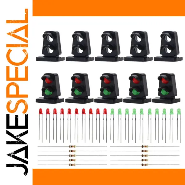 HO Railway Dwarf Signal Set with Red Green LEDs