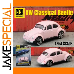 CCA Volkswagen Beetle Pink Die-Cast Model 1/54