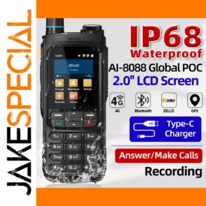 AIRITON AI-8088 ZELLO Waterproof Walkie Talkie
