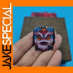 Spring Festival Lion Dance Badge Pin