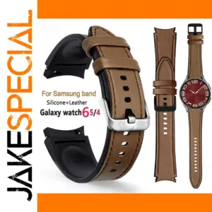 Silicone Leather Strap for Samsung Galaxy Watch 6/5 Pro