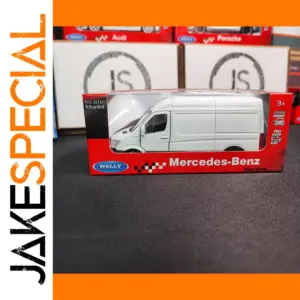 Welly 1:36 Mercedes-Benz White Van Model
