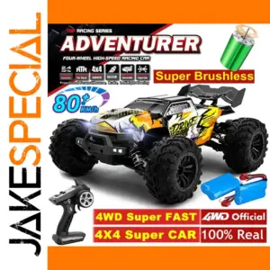 High-Speed 1:16 Scale Brushless RC Off-Road Truck