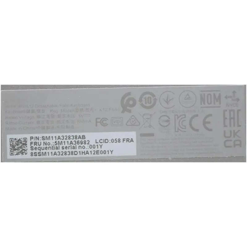 Canadian Backlit Keyboard for Lenovo X12 Detachable 4 Canadian Backlit Keyboard for Lenovo X12 Detachable - Image 4