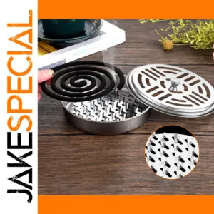 Stainless Steel Mosquito Coil Holder with Cover
