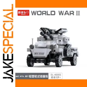 WW2 Military Building Blocks Sd.Kfz. 221 Vehicle