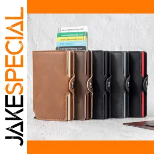 Slim RFID Blocking Pop Up Mini Wallet