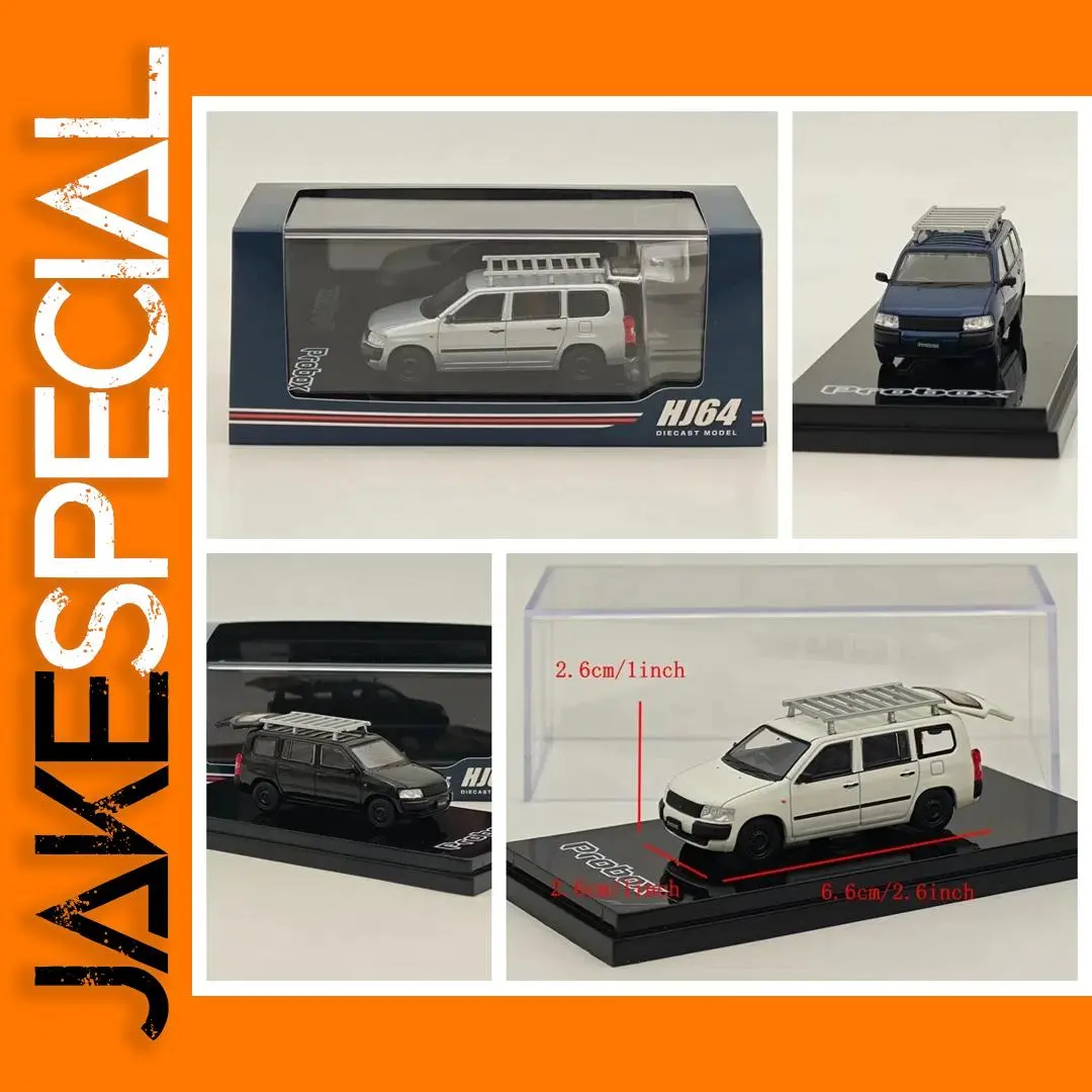 1/64 PROBOX Diecast Car Model with Roof Carrier 1 1/64 PROBOX Diecast Car Model with Roof Carrier