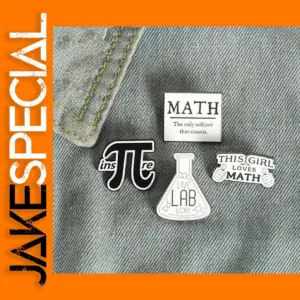 Mathematics Enamel Pin for Backpack Decor