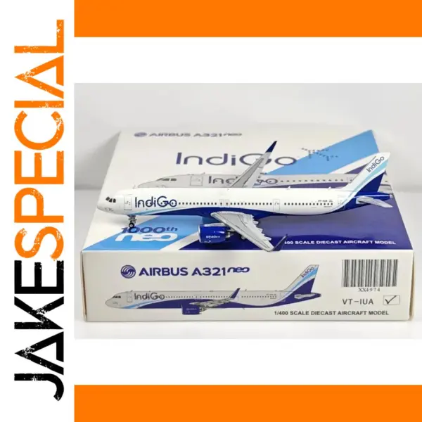 Airbus A321neo IndiGo Diecast Model 1/400 Scale