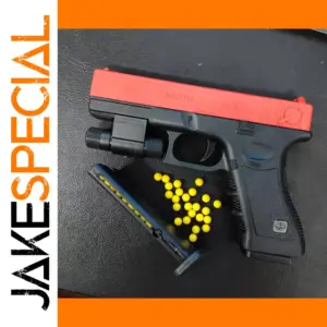 Soft Bullet G17 Toy Pistol with Laser for Outdoor Play