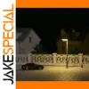 5pcs Z Scale Metal Street Light Lamps Warm White LEDs