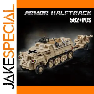 Military WW2 Armor Halftrack Building Blocks Set