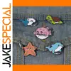 Ocean Animal Enamel Pins Set for Jackets
