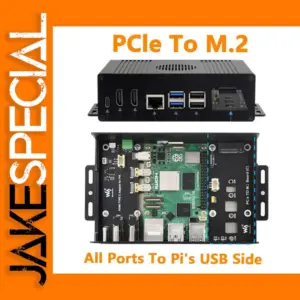 Raspberry Pi 5 Box Case Kit with PCIe Expansion