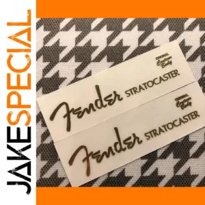 Fender Stratocaster Gold Decal Set of 2