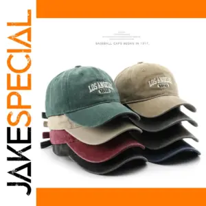 Unisex Cotton Baseball Cap with LA Embroidery