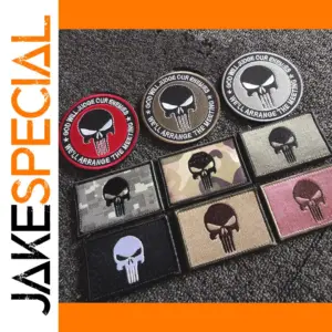 Punisher Skull Embroidered Patch for Clothing