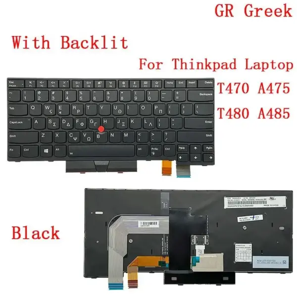Backlit Keyboard for Lenovo Thinkpad T470 T480 - Image 7