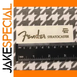 2 Pcs Gold 3D Guitar Headstock Decals