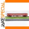 Red Six-Axle N Scale Bus Model for Collection