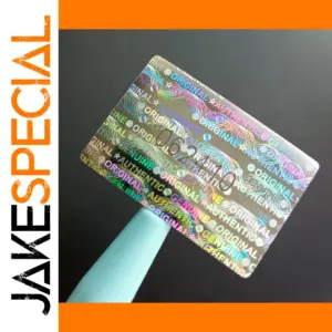 2x3cm Silver Holographic Tamper Evident Stickers