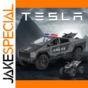 1:24 Scale Tesla Pickup Police Car Model