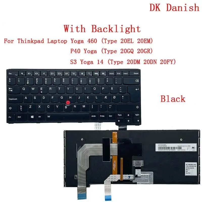 Lenovo Thinkpad Backlit Keyboard for Yoga 14 & P40 14 Lenovo Thinkpad Backlit Keyboard for Yoga 14 & P40 - Image 14