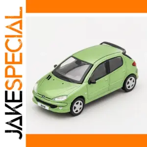Peugeot 206 Green 1:64 Diecast Model Car