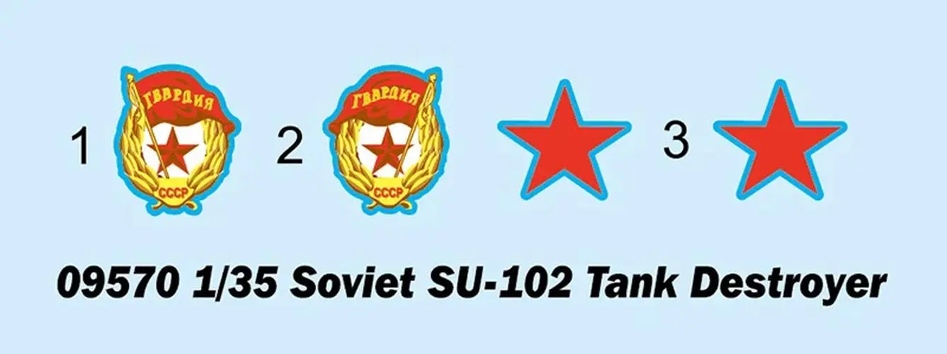 Soviet SU-102 Tank Destroyer Plastic Model Kit 3 Soviet SU-102 Tank Destroyer Plastic Model Kit - Image 3