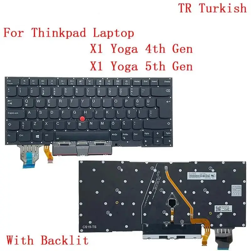 Backlit Spanish Keyboard for Lenovo ThinkPad X1 Yoga 16 Backlit Spanish Keyboard for Lenovo ThinkPad X1 Yoga - Image 16