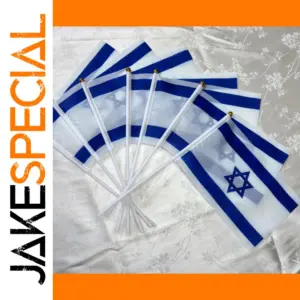 CZY Israel Hand-Waved Flag 14x21cm