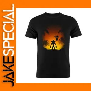 Watercolor Crash Bandicoot Graphic T-Shirt for Men
