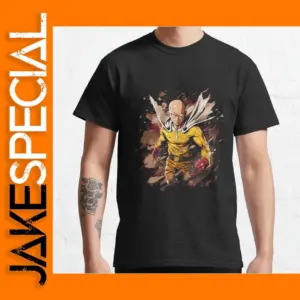 Fist Man Superhero Manga T-Shirt Men Large Size