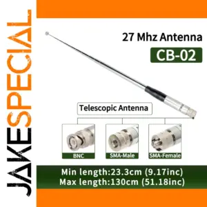 ABBREE 27MHz Telescopic CB Antenna for Handheld Radios