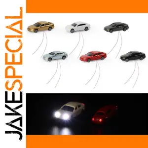8-Pack Z Scale Lighted Model Cars EC200