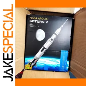 Construction Fusée Briques NASA Apollo Saturn V 5 Rocket 1969PCS Damaged Box
