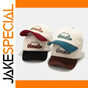 Unisex Corduroy Winter Baseball Cap