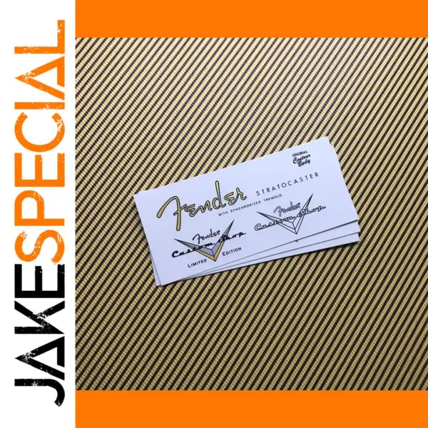3Pcs Custom Decal Set for Fender Stratocaster