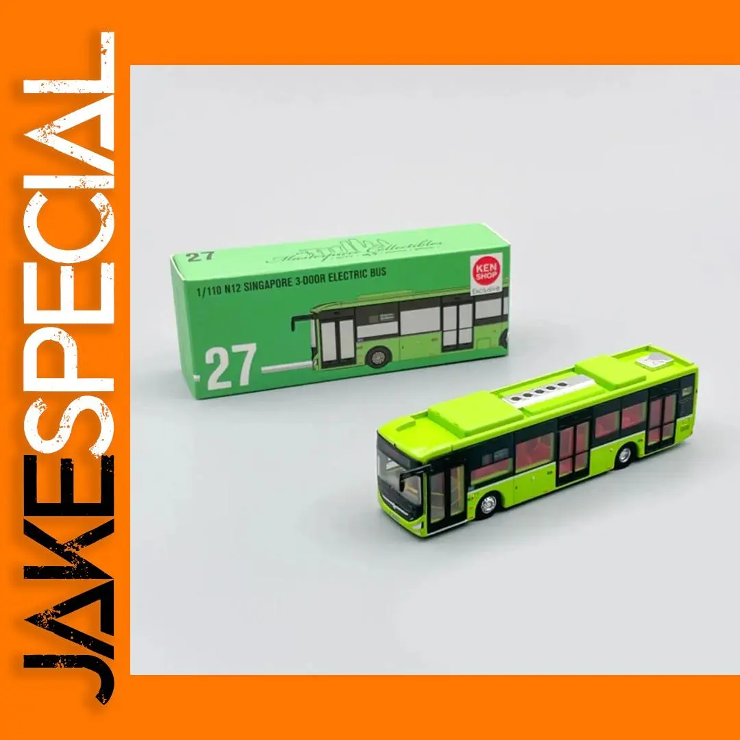 Singapore Electric Bus 1:110 Miniature Model Toy 1 Singapore Electric Bus 1:110 Miniature Model Toy