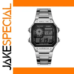 Casio Digital Wristwatch with World Time Feature