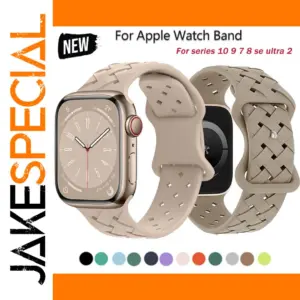 Breathable Silicone Strap for Apple Watch 44mm-49mm